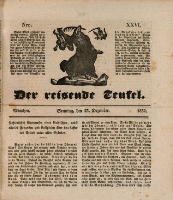 Der reisende Teufel (Der Hofnarr) Sonntag 23. Dezember 1832