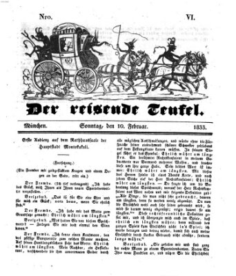 Der reisende Teufel (Der Hofnarr) Sonntag 10. Februar 1833