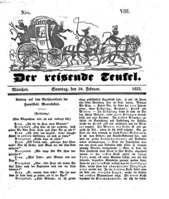 Der reisende Teufel (Der Hofnarr) Sonntag 24. Februar 1833