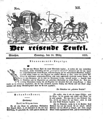 Der reisende Teufel (Der Hofnarr) Sonntag 24. März 1833