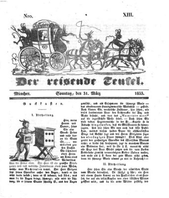 Der reisende Teufel (Der Hofnarr) Sonntag 31. März 1833