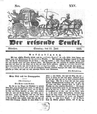 Der reisende Teufel (Der Hofnarr) Sonntag 23. Juni 1833