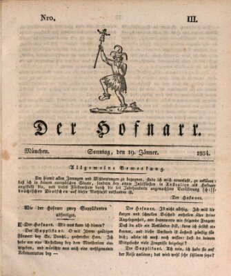 Der Hofnarr Sonntag 19. Januar 1834