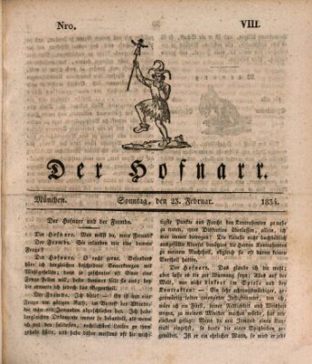 Der Hofnarr Sonntag 23. Februar 1834