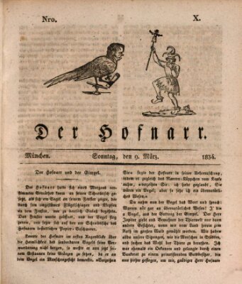 Der Hofnarr Sonntag 9. März 1834