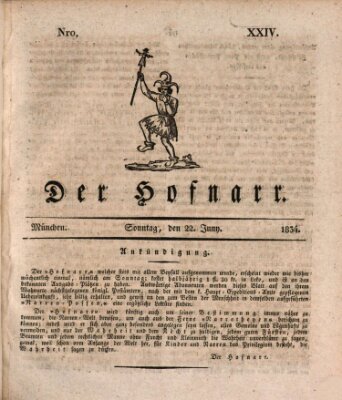 Der Hofnarr Sonntag 22. Juni 1834