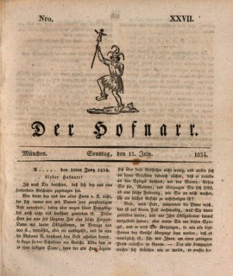 Der Hofnarr Sonntag 13. Juli 1834