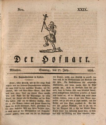 Der Hofnarr Sonntag 27. Juli 1834