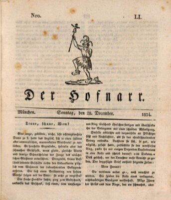 Der Hofnarr Sonntag 28. Dezember 1834