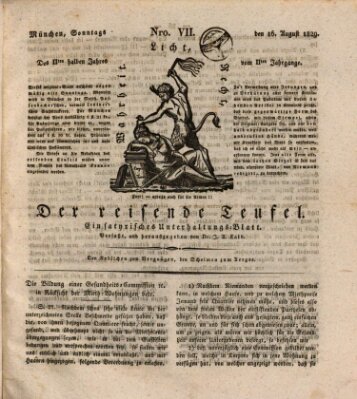 Der reisende Teufel Sonntag 16. August 1829