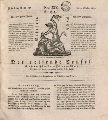 Der reisende Teufel Sonntag 4. Oktober 1829