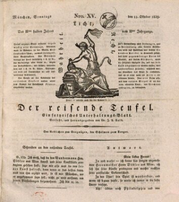 Der reisende Teufel Sonntag 11. Oktober 1829