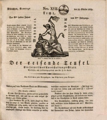 Der reisende Teufel Sonntag 25. Oktober 1829