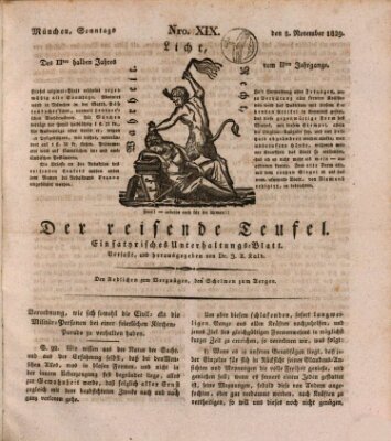 Der reisende Teufel Sonntag 8. November 1829