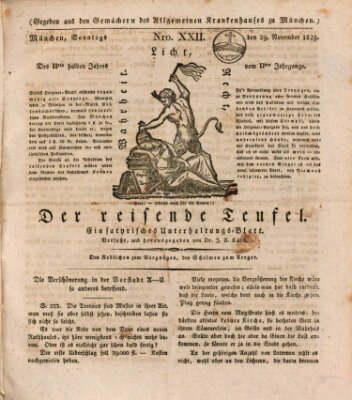 Der reisende Teufel Sonntag 29. November 1829