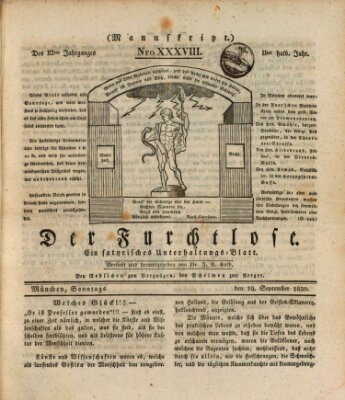 Der furchtlose Bayer (Der reisende Teufel) Sonntag 19. September 1830