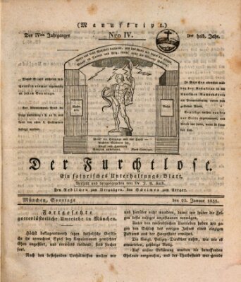 Der furchtlose Bayer (Der reisende Teufel) Sonntag 23. Januar 1831