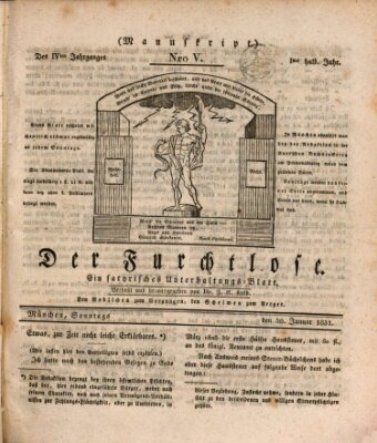 Der furchtlose Bayer (Der reisende Teufel) Sonntag 30. Januar 1831