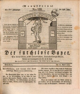 Der furchtlose Bayer (Der reisende Teufel) Donnerstag 21. April 1831