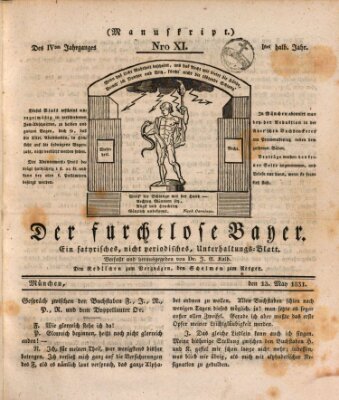 Der furchtlose Bayer (Der reisende Teufel) Freitag 13. Mai 1831