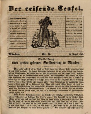 Der reisende Teufel (Der Revolutions-Teufel oder Vorwärtsmarsch!) Samstag 26. August 1848