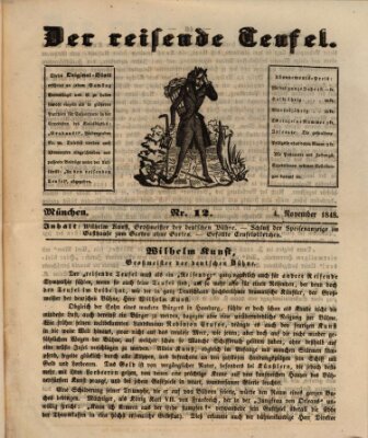 Der reisende Teufel (Der Revolutions-Teufel oder Vorwärtsmarsch!) Samstag 4. November 1848