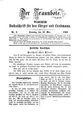 Der Traunbote (Traun-Alz-Salzachbote) Sonntag 10. Mai 1868