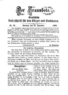 Der Traunbote (Traun-Alz-Salzachbote) Sonntag 27. Dezember 1868