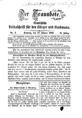 Der Traunbote (Traun-Alz-Salzachbote) Sonntag 17. Januar 1869