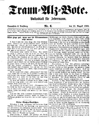 Traun-Alz-Bote (Traun-Alz-Salzachbote) Dienstag 10. August 1869