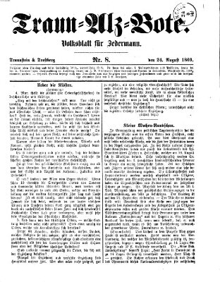 Traun-Alz-Bote (Traun-Alz-Salzachbote) Dienstag 24. August 1869