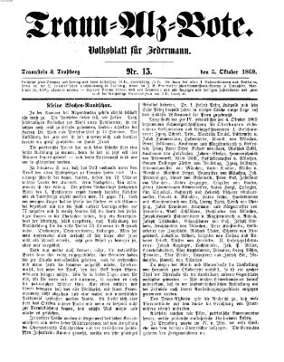 Traun-Alz-Bote (Traun-Alz-Salzachbote) Dienstag 5. Oktober 1869