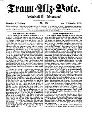 Traun-Alz-Bote (Traun-Alz-Salzachbote) Freitag 12. November 1869