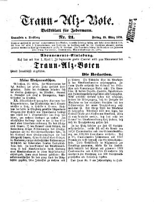 Traun-Alz-Bote (Traun-Alz-Salzachbote) Freitag 25. März 1870