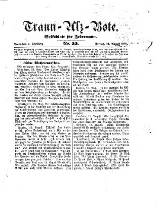 Traun-Alz-Bote (Traun-Alz-Salzachbote) Freitag 19. August 1870