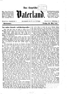 Das bayerische Vaterland Dienstag 23. März 1869