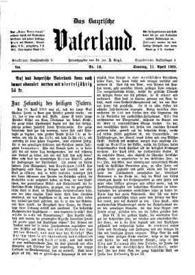 Das bayerische Vaterland Sonntag 11. April 1869