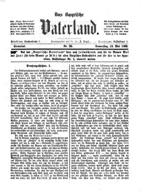 Das bayerische Vaterland Donnerstag 13. Mai 1869