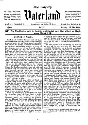 Das bayerische Vaterland Sonntag 16. Mai 1869