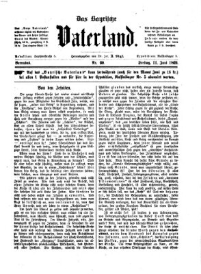 Das bayerische Vaterland Freitag 11. Juni 1869