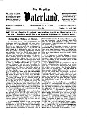 Das bayerische Vaterland Dienstag 15. Juni 1869