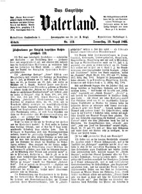 Das bayerische Vaterland Donnerstag 19. August 1869