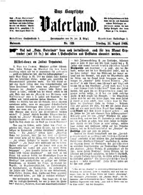 Das bayerische Vaterland Dienstag 31. August 1869