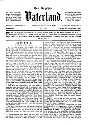 Das bayerische Vaterland Freitag 17. September 1869