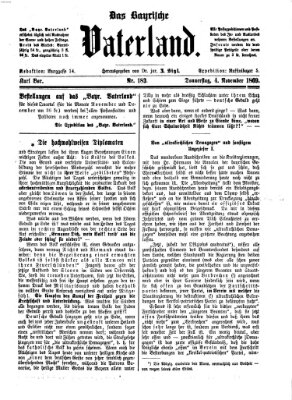 Das bayerische Vaterland Donnerstag 4. November 1869