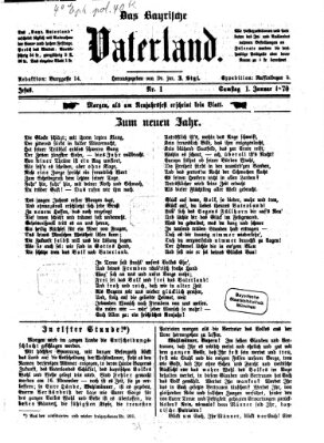 Das bayerische Vaterland Samstag 1. Januar 1870