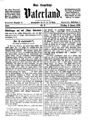 Das bayerische Vaterland Dienstag 4. Januar 1870