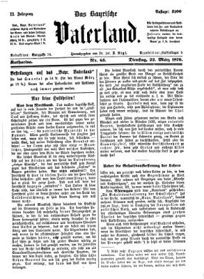 Das bayerische Vaterland Dienstag 22. März 1870