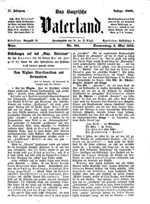 Das bayerische Vaterland Donnerstag 5. Mai 1870