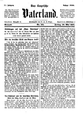 Das bayerische Vaterland Freitag 20. Mai 1870